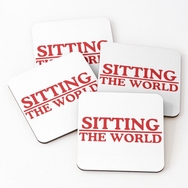 Item preview, Sitting On Top Of The World | Clever Typography Wordplay Design designed and sold by 22k Lab Studio.