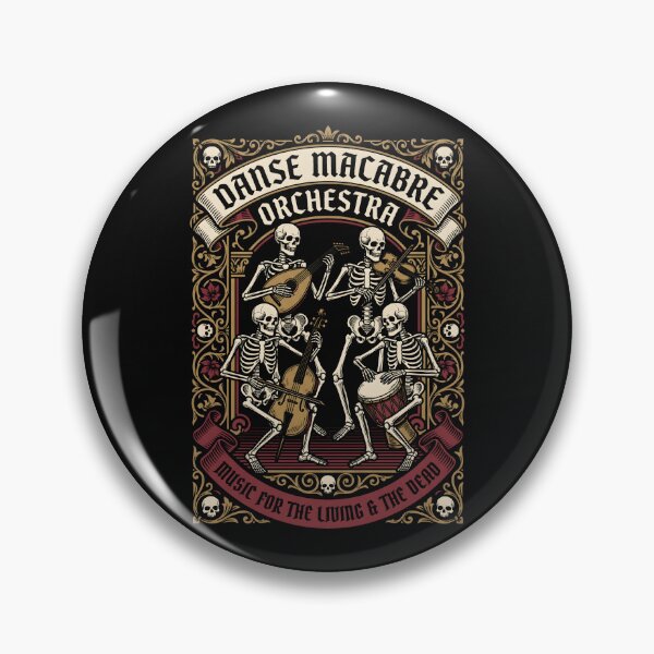 Item preview, Danse Macabre Orchestra - Vintage Skeleton Band Gothic Art designed and sold by SplashTastic.