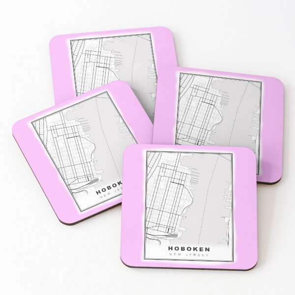 Item preview, Minimalist  Hoboken Map designed and sold by Tamas Das.