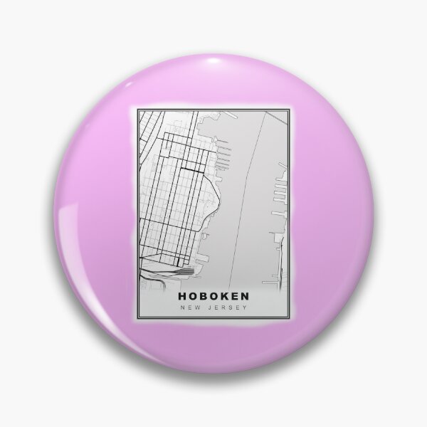 Item preview, Minimalist  Hoboken Map designed and sold by Tamas Das.