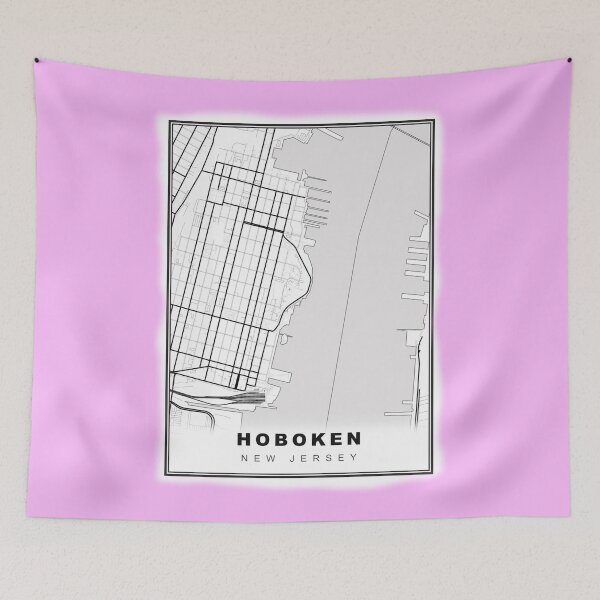 Item preview, Minimalist  Hoboken Map designed and sold by Tamas Das.