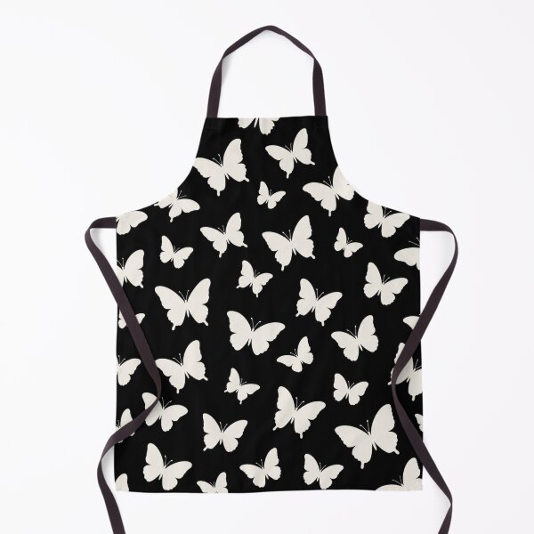 Item preview, Minimalist White Butterfly Silhouette Pattern Black Background Graphic designed and sold by PACS0011.