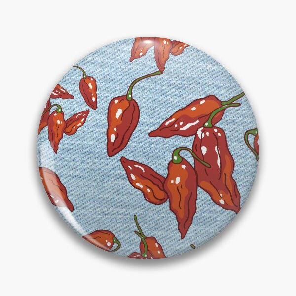Item preview, Spicy Red Hot Chili Pepper Denim Pattern designed and sold by TheDigitalChefs.