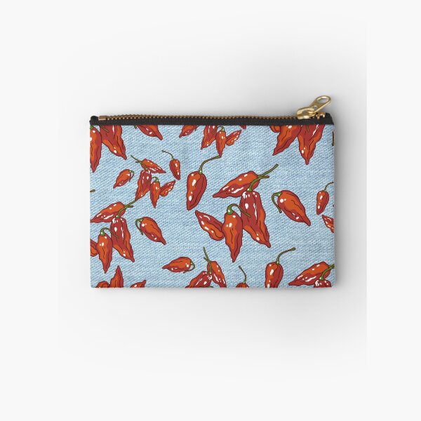 Item preview, Spicy Red Hot Chili Pepper Denim Pattern designed and sold by TheDigitalChefs.