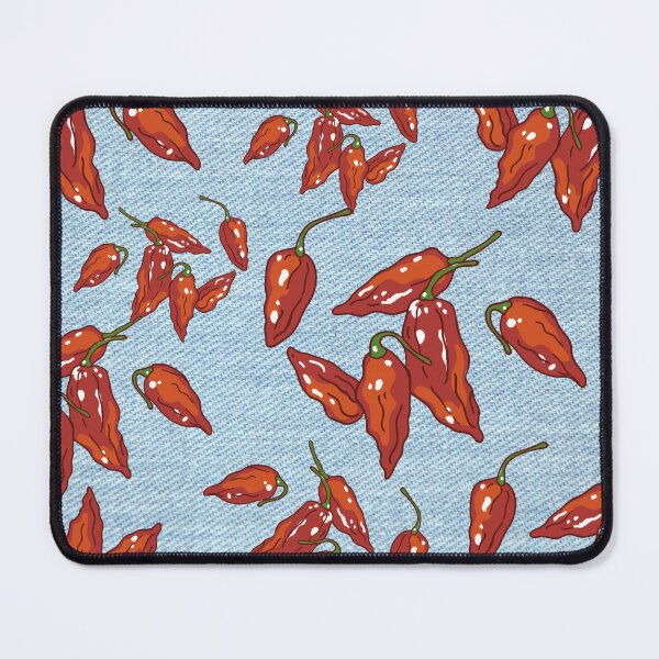 Item preview, Spicy Red Hot Chili Pepper Denim Pattern designed and sold by TheDigitalChefs.