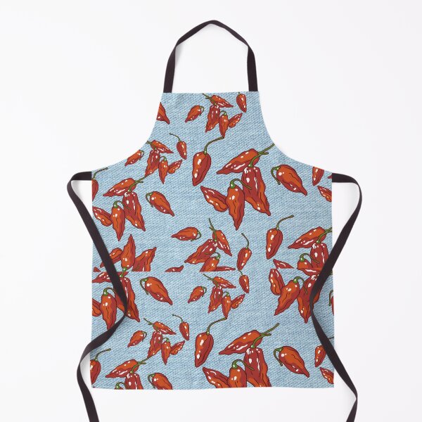Item preview, Spicy Red Hot Chili Pepper Denim Pattern designed and sold by TheDigitalChefs.