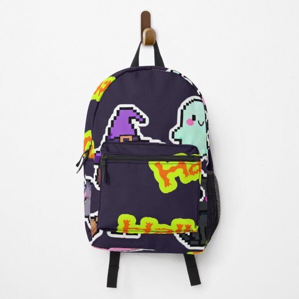 Item preview, Cute Kawaii Halloween Pixel Witch & Ghost designed and sold by MuseAI.