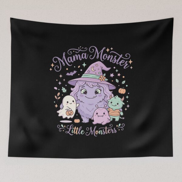 Item preview, Mama Monster Cute Pastel Halloween Family Matching Little Monsters designed and sold by KreatoLab.