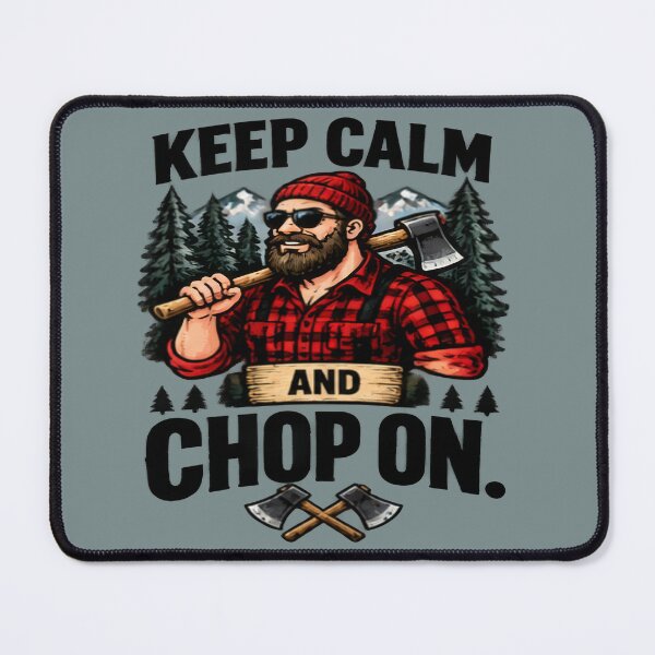 Item preview, Keep Calm And Chop On Lumberjack Design designed and sold by FABIOLA1970.