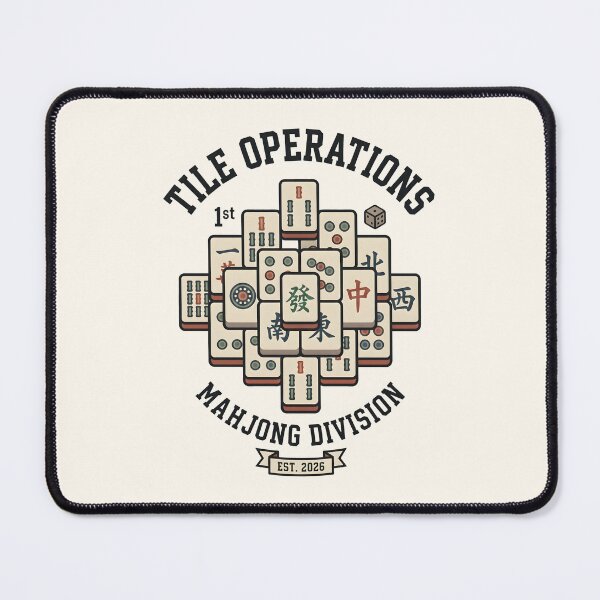 Item preview, Tile Operations - Mahjong Club Retro Game Aesthetic designed and sold by SplashTastic.