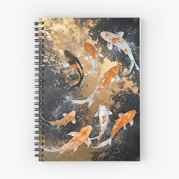 Item preview, Elegant Playful Japanese Koi Fish Swimming In Lotus Pond Seamless Patterns designed and sold by Matt_Smith.