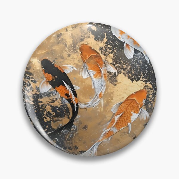 Item preview, Elegant Playful Japanese Koi Fish Swimming In Lotus Pond Seamless Patterns designed and sold by Matt_Smith.