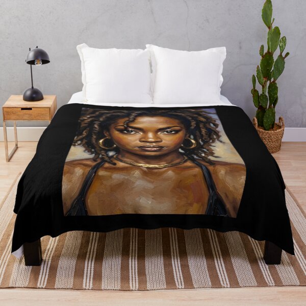 Item preview, Lauryn Hill Oil Painting designed and sold by maretsad.
