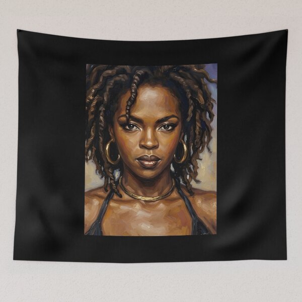 Item preview, Lauryn Hill Oil Painting designed and sold by maretsad.