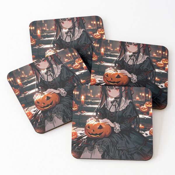 Item preview, Gothic Haunted Doll Anime – Creepy Cute Halloween Girl designed and sold by AnimDream .