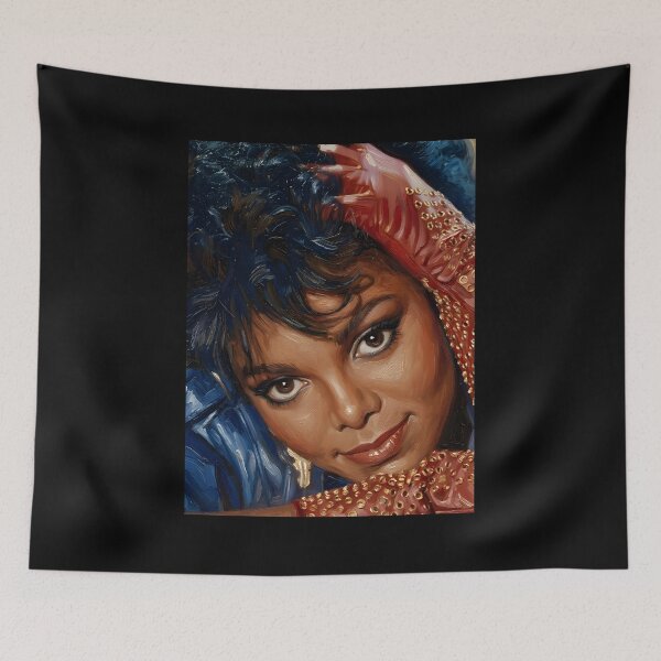 Item preview, Janet Jackson Oil Painting designed and sold by maretsad.