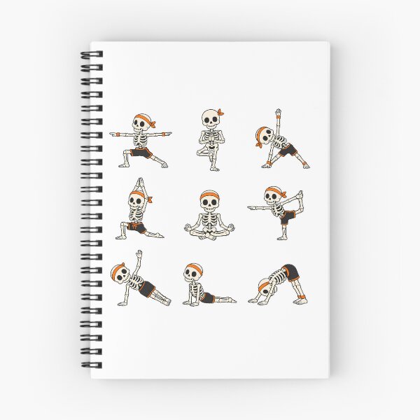 Item preview, Yoga Skeleton Pose Halloween Fitness Lover designed and sold by chattsuede.