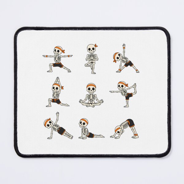 Item preview, Yoga Skeleton Pose Halloween Fitness Lover designed and sold by chattsuede.