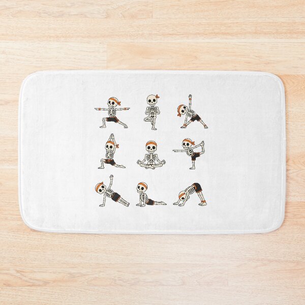 Item preview, Yoga Skeleton Pose Halloween Fitness Lover designed and sold by chattsuede.