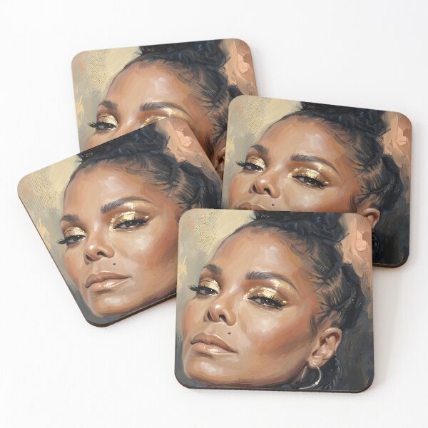 Item preview, Janet Jackson Oil Painting designed and sold by maretsad.