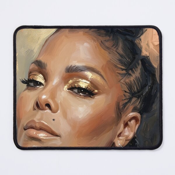 Item preview, Janet Jackson Oil Painting designed and sold by maretsad.