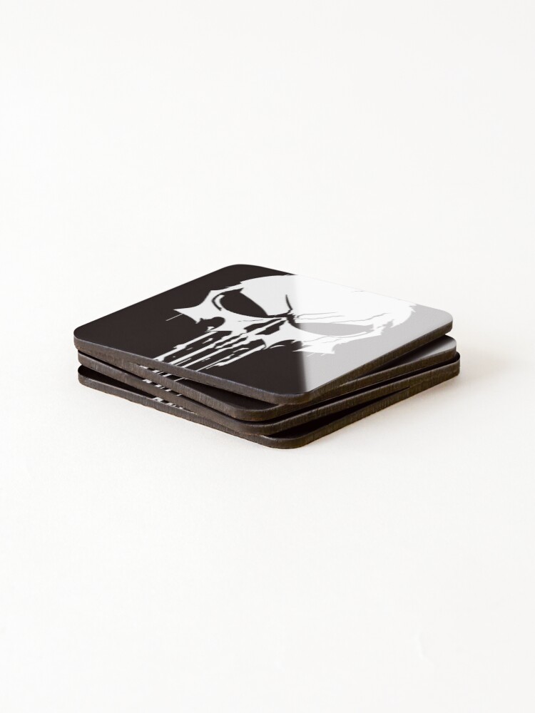 Thumbnail 4 of 5, Coasters (Set of 4), Skull Graphic Design designed and sold by RajDeals.