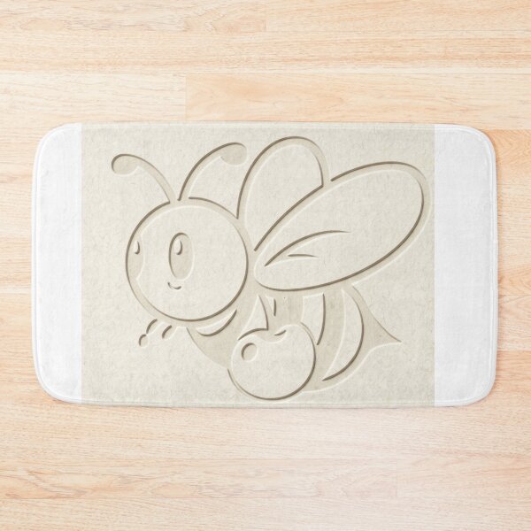 Item preview, Minimalist Embossed Honey Bee designed and sold by CherrieBee.