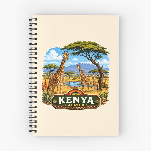 Item preview, Kenya - Africa Giraffes Among Acacia Trees designed and sold by Myra365Art.