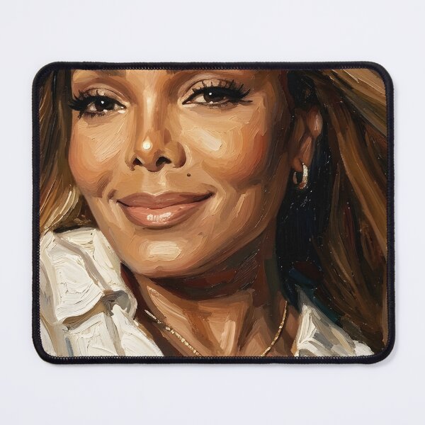Item preview, Janet Jackson Oil Painting designed and sold by maretsad.