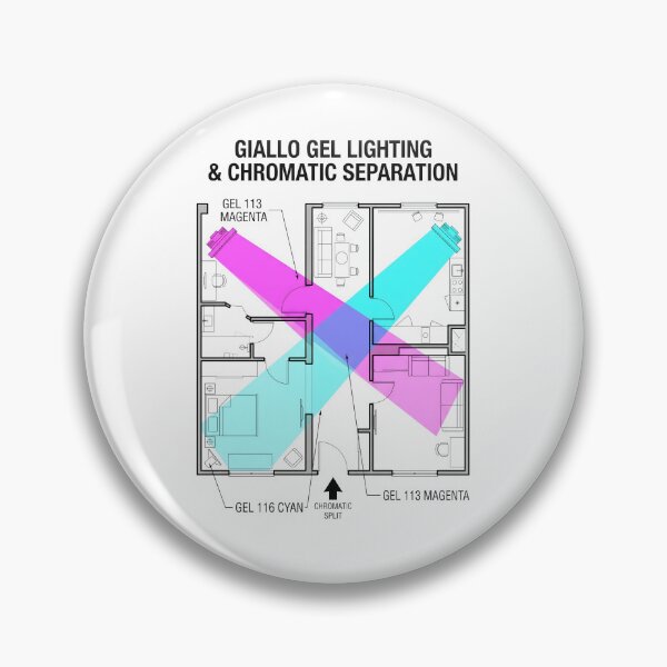 Item preview, Giallo Gel Lighting - Cinematography Diagram Film Art designed and sold by SplashTastic.