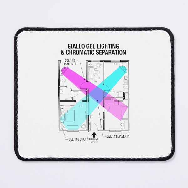 Item preview, Giallo Gel Lighting - Cinematography Diagram Film Art designed and sold by SplashTastic.