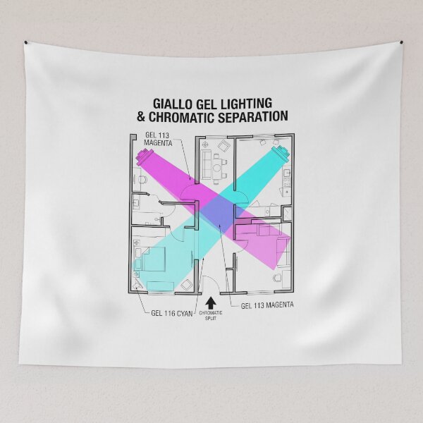 Item preview, Giallo Gel Lighting - Cinematography Diagram Film Art designed and sold by SplashTastic.