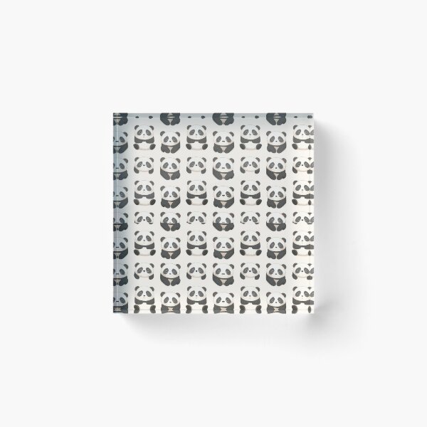 Item preview, Cute Kawaii Panda Doodle Pattern Throw Blanket designed and sold by MR4me.