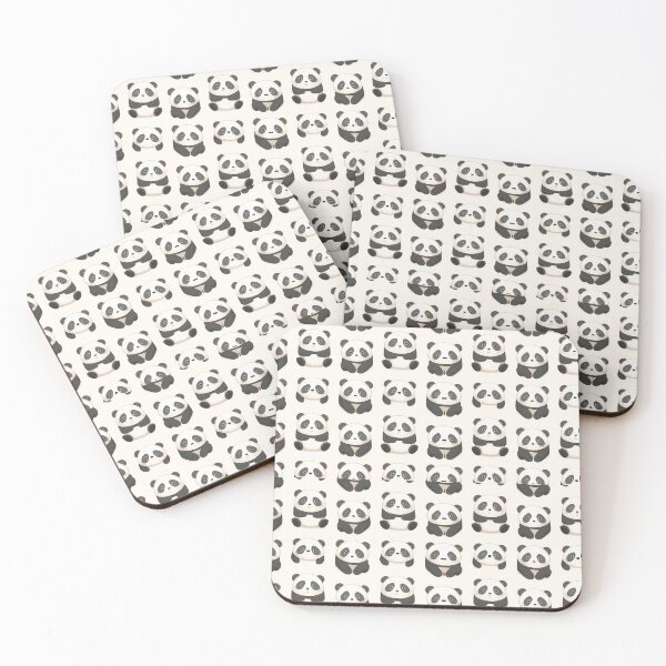 Item preview, Cute Kawaii Panda Doodle Pattern Throw Blanket designed and sold by MR4me.