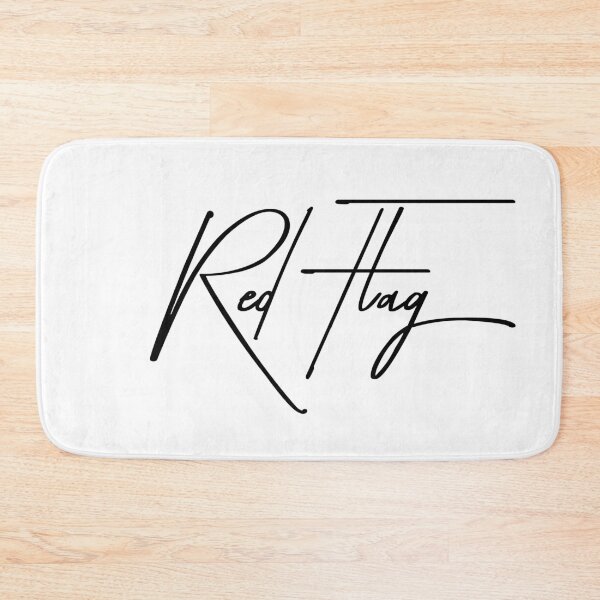 Item preview, Red Flag Minimalist Funny Sarcastic Dating Meme Typographic Gift designed and sold by ReggieDior.