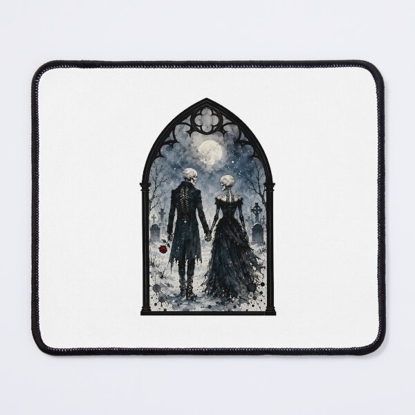 Item preview, Victorian Skeleton Couple Dark Gothic Romance designed and sold by chattsuede.
