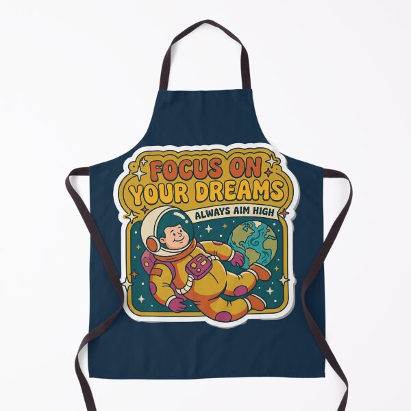 Item preview, Retro Astronaut Focus on Your Dreams Space designed and sold by MuseAI.
