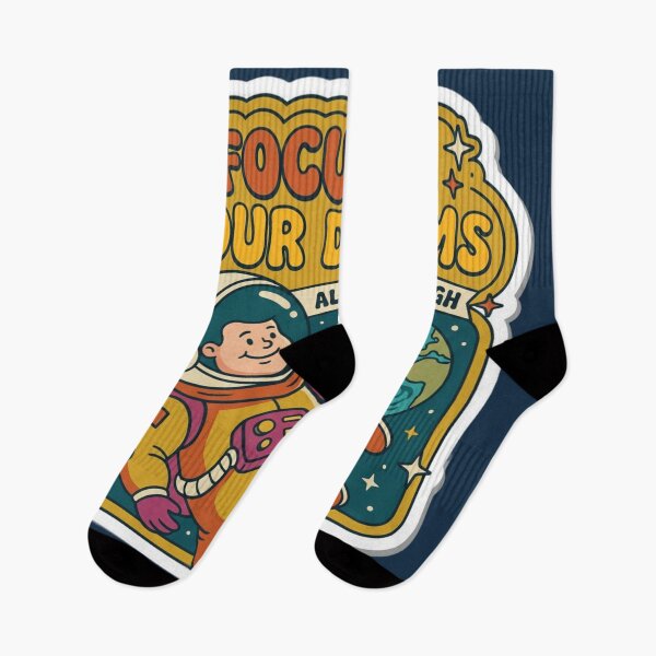 Item preview, Retro Astronaut Focus on Your Dreams Space designed and sold by MuseAI.