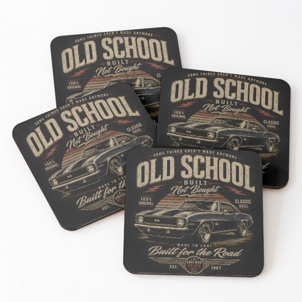 Item preview, Old School Built Not Bought – Classic Car Vintage Retro Design designed and sold by tomsze12.