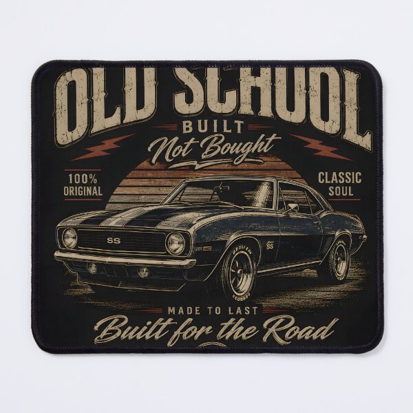 Item preview, Old School Built Not Bought – Classic Car Vintage Retro Design designed and sold by tomsze12.