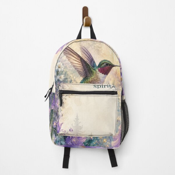Item preview, HUMMINGBIRD AND IRISES Where Peace Takes Root – Hummingbird designed and sold by Enchanting World.