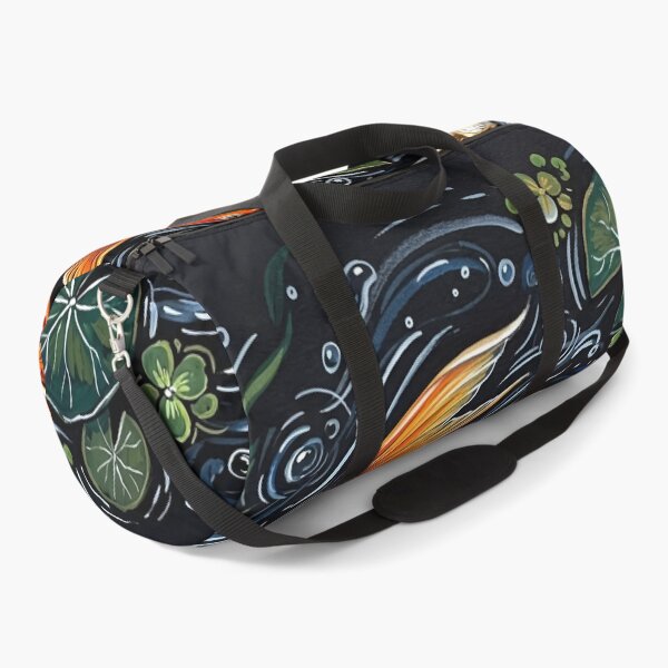 Item preview, Elegant Playful Japanese Koi Fish Swimming In Lotus Pond Seamless Patterns designed and sold by Matt_Smith.
