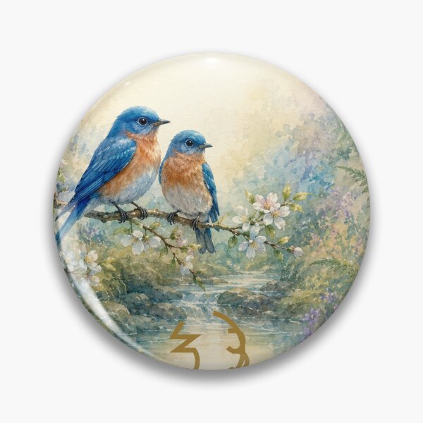 Item preview, BLUEBIRDS WITH SEI HE KI Harmony Returns – Reiki Bluebirds  designed and sold by Enchanting World.