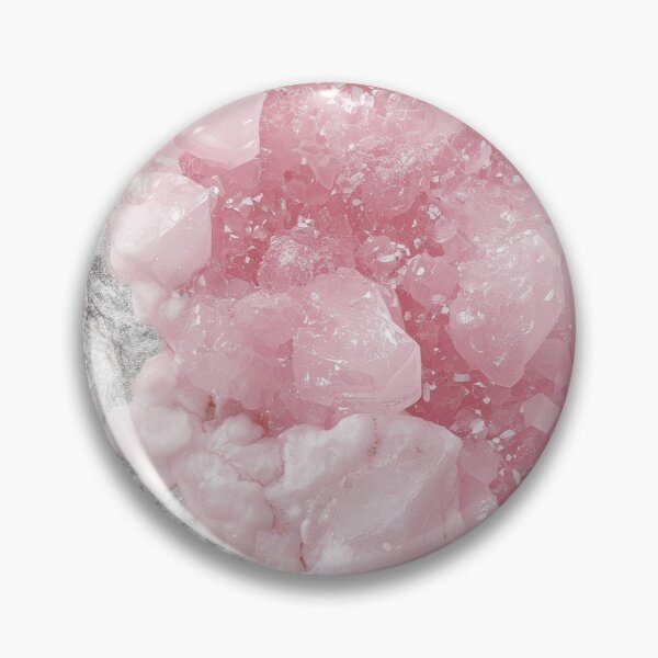 Item preview, Pink quartz crystal cluster rose geode silver foil macro background designed and sold by LYAN-STORE.