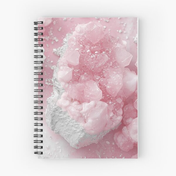 Item preview, Pink quartz crystal cluster rose geode silver foil macro background designed and sold by LYAN-STORE.