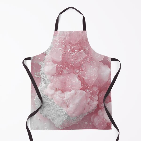 Item preview, Pink quartz crystal cluster rose geode silver foil macro background designed and sold by LYAN-STORE.