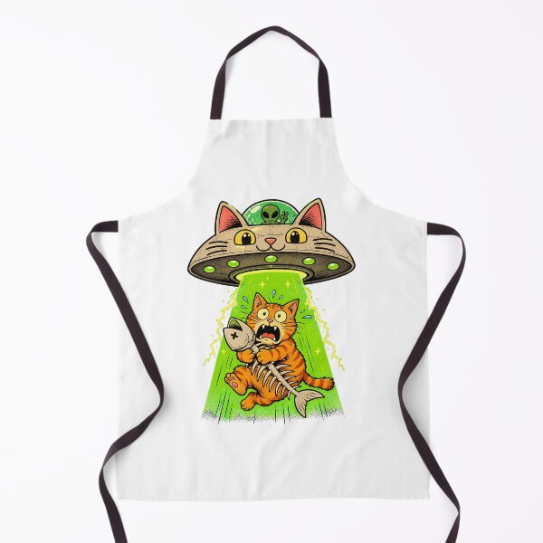 Item preview, Alien Cat Abduction Humor Orange Tabby Spaceship designed and sold by chattsuede.