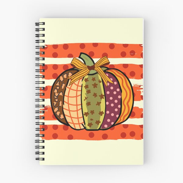 Item preview, Colorful Patchwork Pumpkinwith  Bow & Preppy Stripes Polka Dot designed and sold by MaiZephyr.