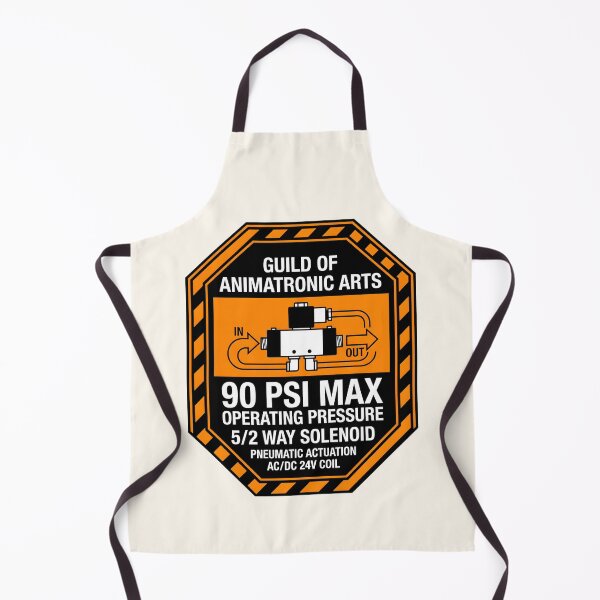 Item preview, Animatronic Guild - Retro Industrial Safety Label designed and sold by SplashTastic.