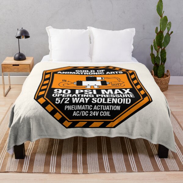 Item preview, Animatronic Guild - Retro Industrial Safety Label designed and sold by SplashTastic.
